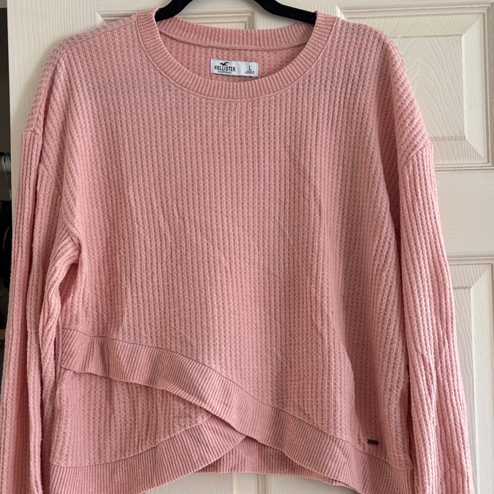 Hollister Blush Textured Knit Top